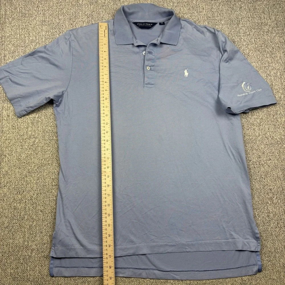 Polo Golf Ralph Lauren Polo Shirt Mens M Blue Pima Cotton Hammock Dunes Club